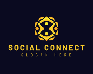 Social Team Community logo design