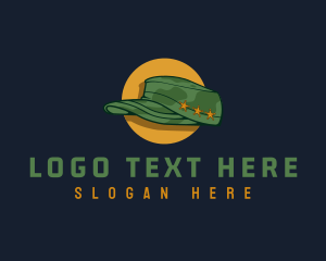 Army - Veteran Military Cap logo design