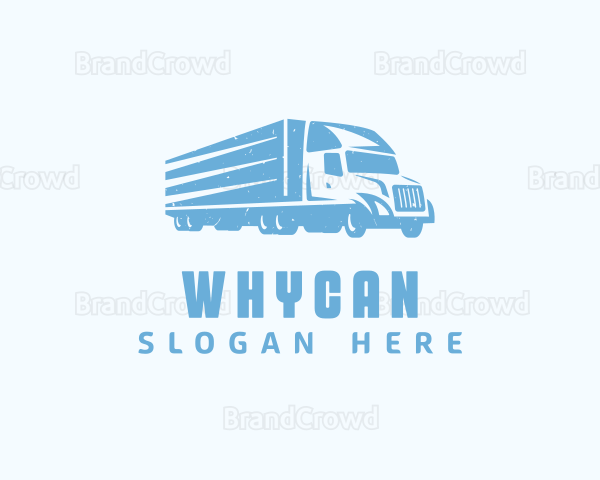 Blue Freight Trucking Logo