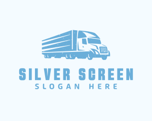 Blue Freight Trucking Logo