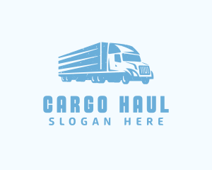 Blue Freight Trucking logo design