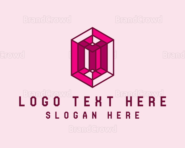 Luxury Gemstone Pink Logo