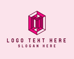Adornment - Luxury Gemstone Pink logo design