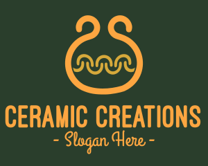 Ceramic - Orange Vase Pottery logo design