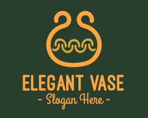 Orange Vase Pottery logo design