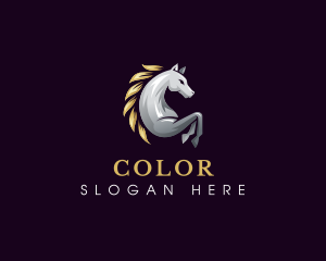 Stallion Elegant Horse Logo