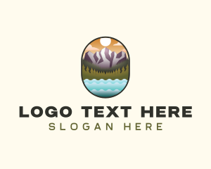 Tourist - Mountain Outdoor Adventure logo design