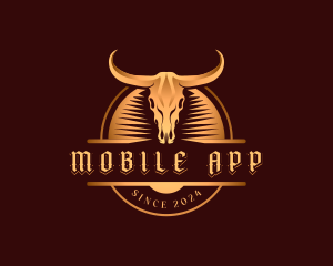 Cow - Horn Bull Farm logo design