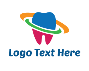 Colorful Tooth Planet Logo