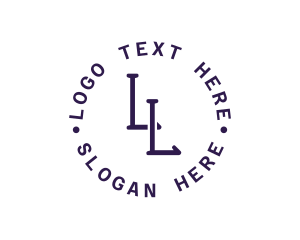 Round - Company Overlap Letter logo design