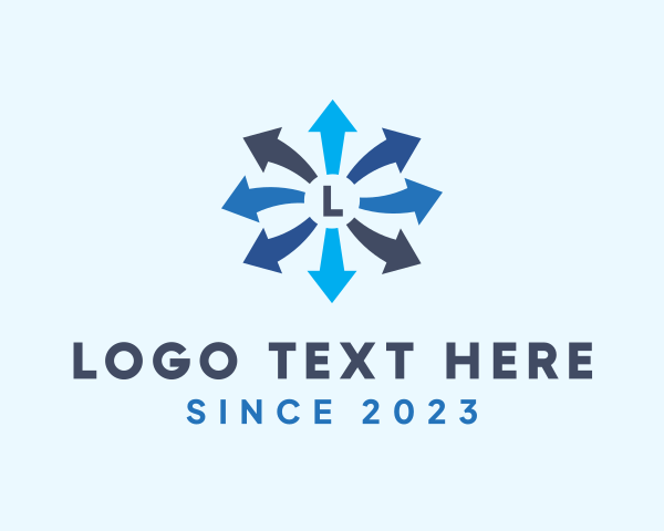 Direction - Direction Arrows Courier logo design