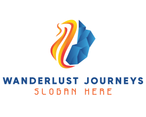 Sustainability - Flame Glacier Ventilation logo design