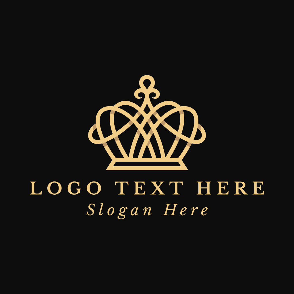 Golden Crown Tiara Logo Brandcrowd Logo Maker