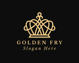 Golden Crown Tiara logo design