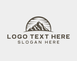 Hiking Equipment - Mountain Peak Adventure logo design