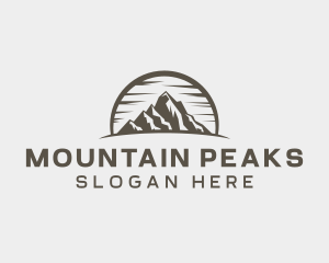 Mountain Peak Adventure logo design