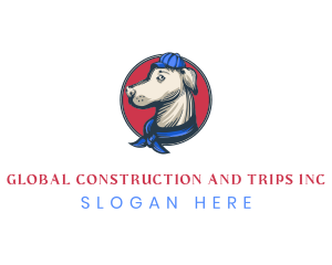 Canine - Hipster Dog Cap logo design