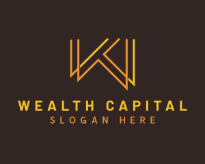 Modern Letter W Company logo design