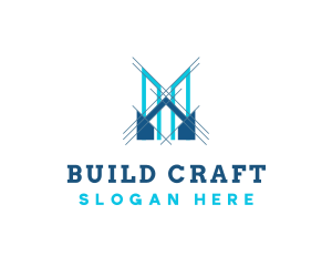 Blueprint Building Architecture logo design