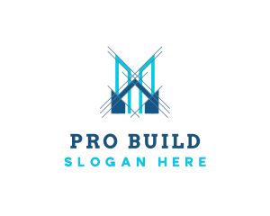 Blueprint Building Architecture logo design