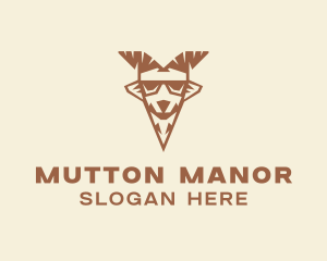 Mutton - Goat Ram Animal logo design