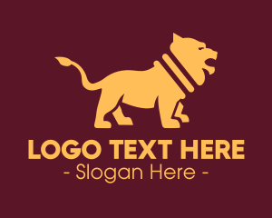 Silhouette - Royal Lion Pet logo design