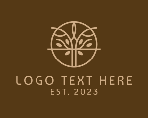 Symmetric - Eco Nature Tree logo design