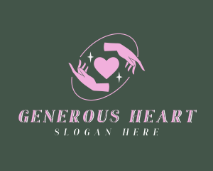 Magical Hands Heart logo design