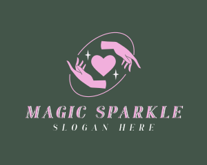 Magical Hands Heart logo design