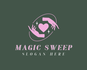 Magical Hands Heart logo design