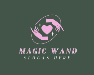 Magical Hands Heart logo design