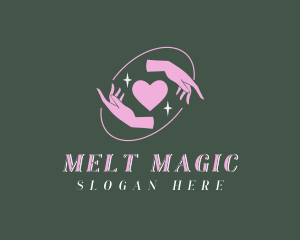 Magical Hands Heart logo design