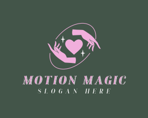 Magical Hands Heart logo design