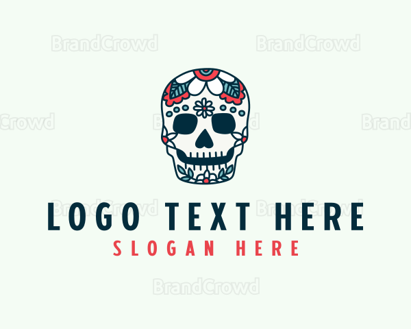 Festival Halloween Skull Logo