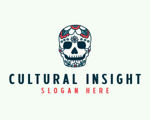 Festival Halloween Skull logo design