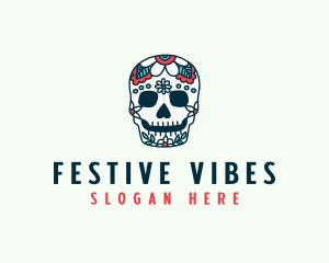 Festival - Festival Halloween Skull logo design