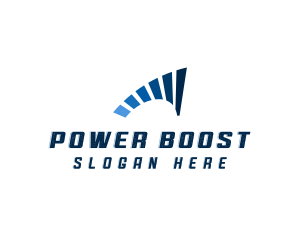 Blue Power Charge logo design