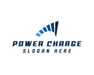 Blue Power Charge logo design