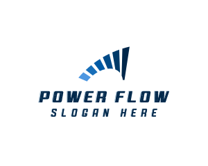 Blue Power Charge logo design