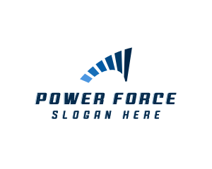 Blue Power Charge logo design