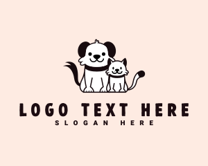 Friendship - Cat Dog Friendship logo design