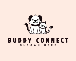 Friendship - Cat Dog Friendship logo design