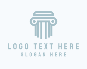 Financial - Modern Pillar Column logo design