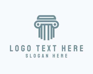 Advisory - Modern Pillar Column logo design