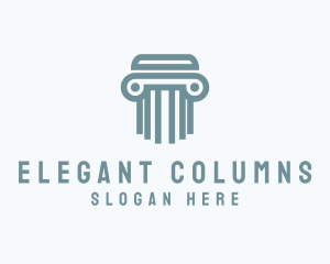 Modern Pillar Column logo design