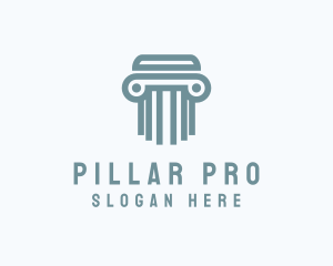 Modern Pillar Column logo design