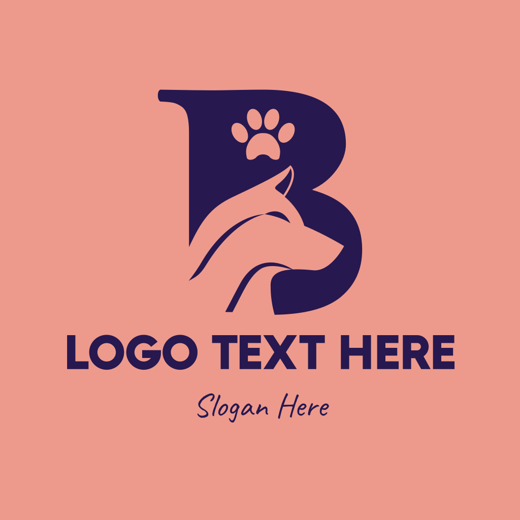 Pet Dog Letter B Logo | BrandCrowd Logo Maker