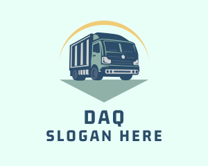 Transportation Container Truck Logo