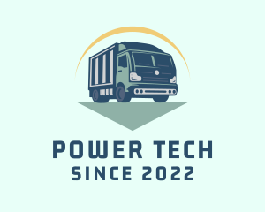 Truckload - Transportation Container Truck logo design