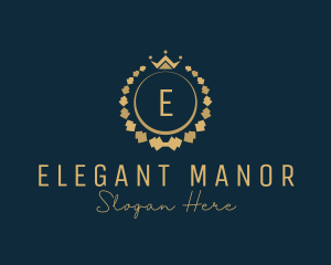 High Class - Royal Crown Laurel Mansion logo design